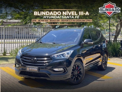 Santa Fé Preto 2016 - Hyundai - Rio de Janeiro cód.38044