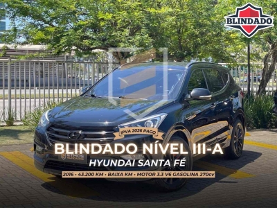 Santa Fé Preto 2016 - Hyundai - Rio de Janeiro cód.38044