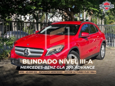 GLA 200 Vermelho 2016 - Mercedes-Benz - Rio de Janeiro cód.39077